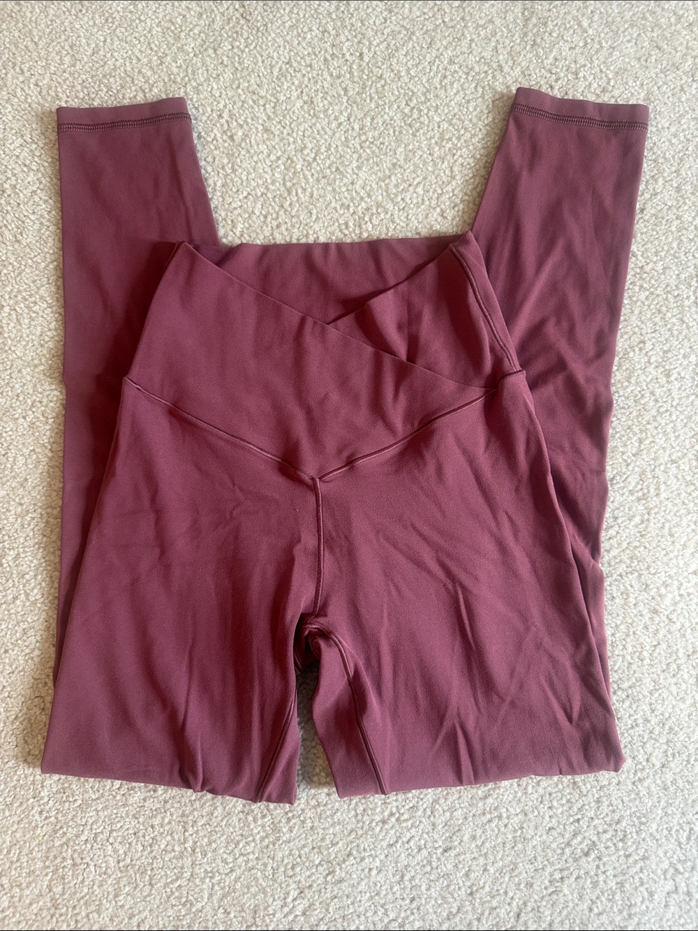 Aerie High-Rise V-Cut Women's Leggings in Dusty Mauve
